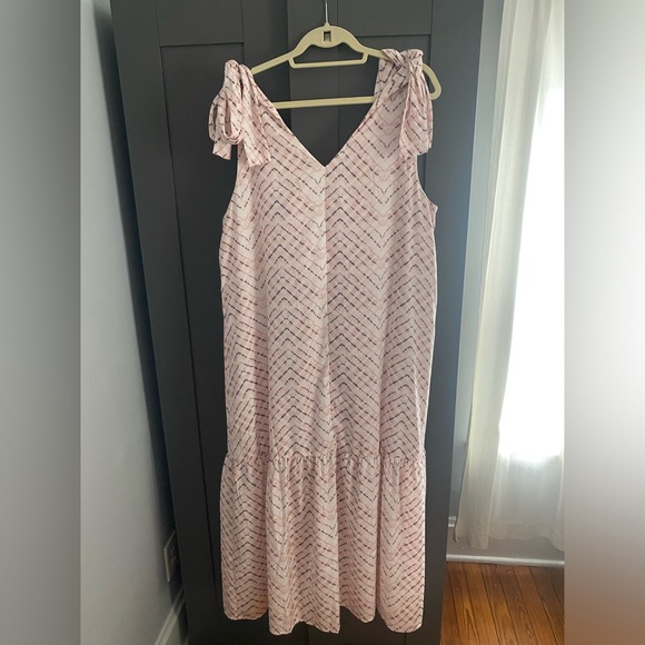 Banana Republic maxi dress with shoulder ties - Picture 2 of 3